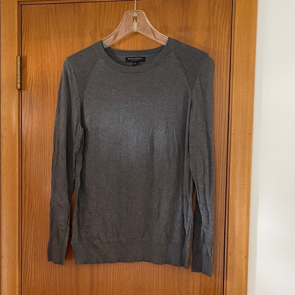 Banana Republic Charcoal Crewneck Sweater